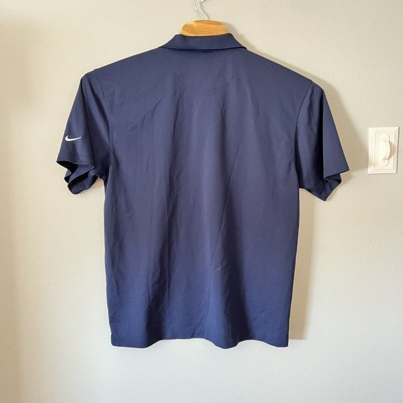 Nike Golf Men’s Size Large Dri-Fit Blue Short Sleeve Shirt Buttons Power - Picture 5 of 5